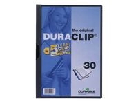 Klämmapp Duraclip 2200 A4 3mm m.grå