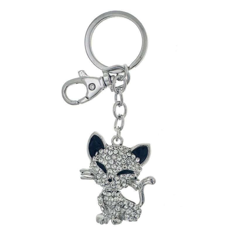 Nyckelring BagCharm Katt med svarta öron | Tinka Keyring