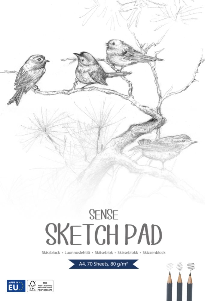 Skissblock A4 FSC® 80 gram - 70 blad