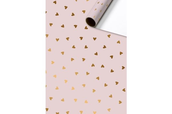 Presentpapper Hjärta Rosa