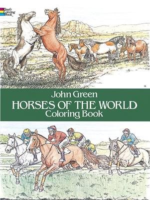 Horses of the world colouring book