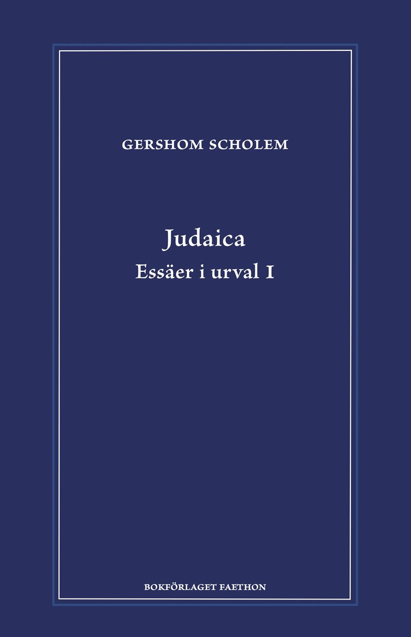 Judaica : essäer i urval 1