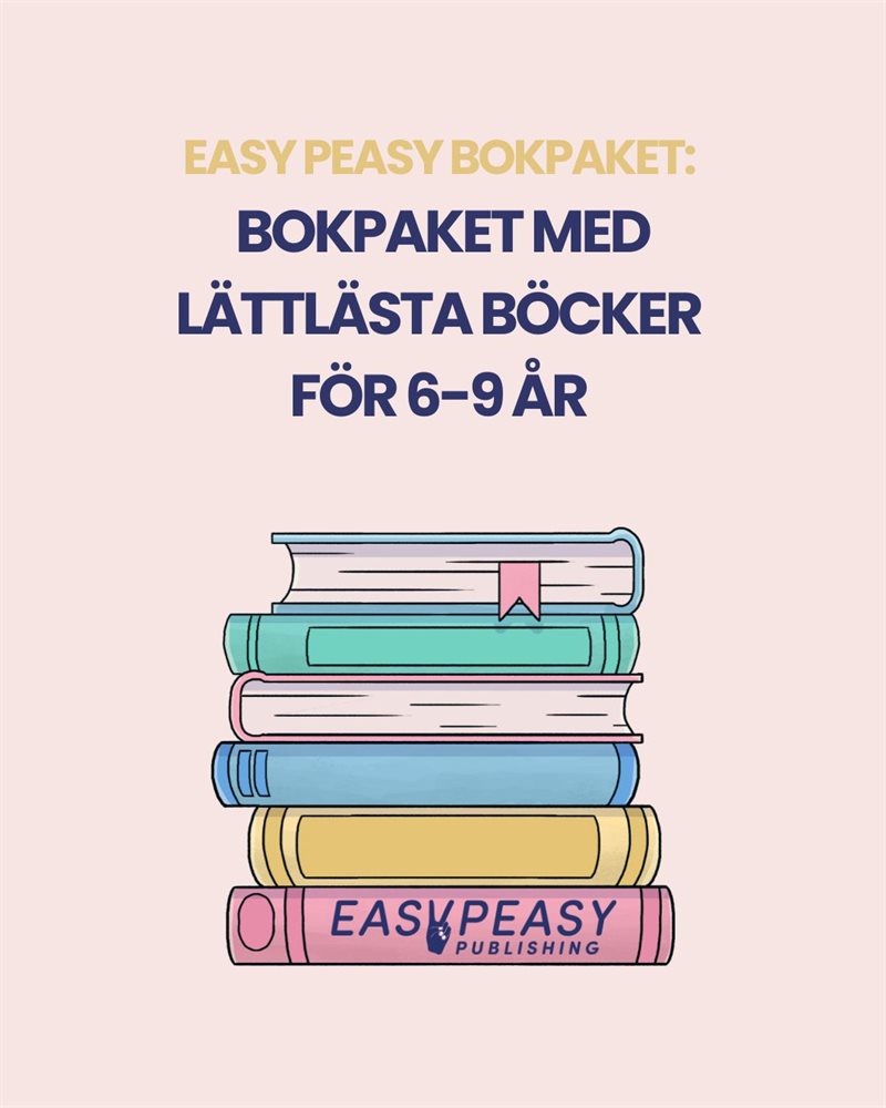 Bokpaket med lättlästa böcker för 6-9 år 