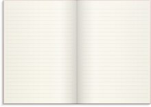 Anteckningsbok linnetextil A5 Linjerad rosa