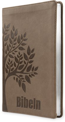 Bibel 2026 Slimline - Konstskinn brun